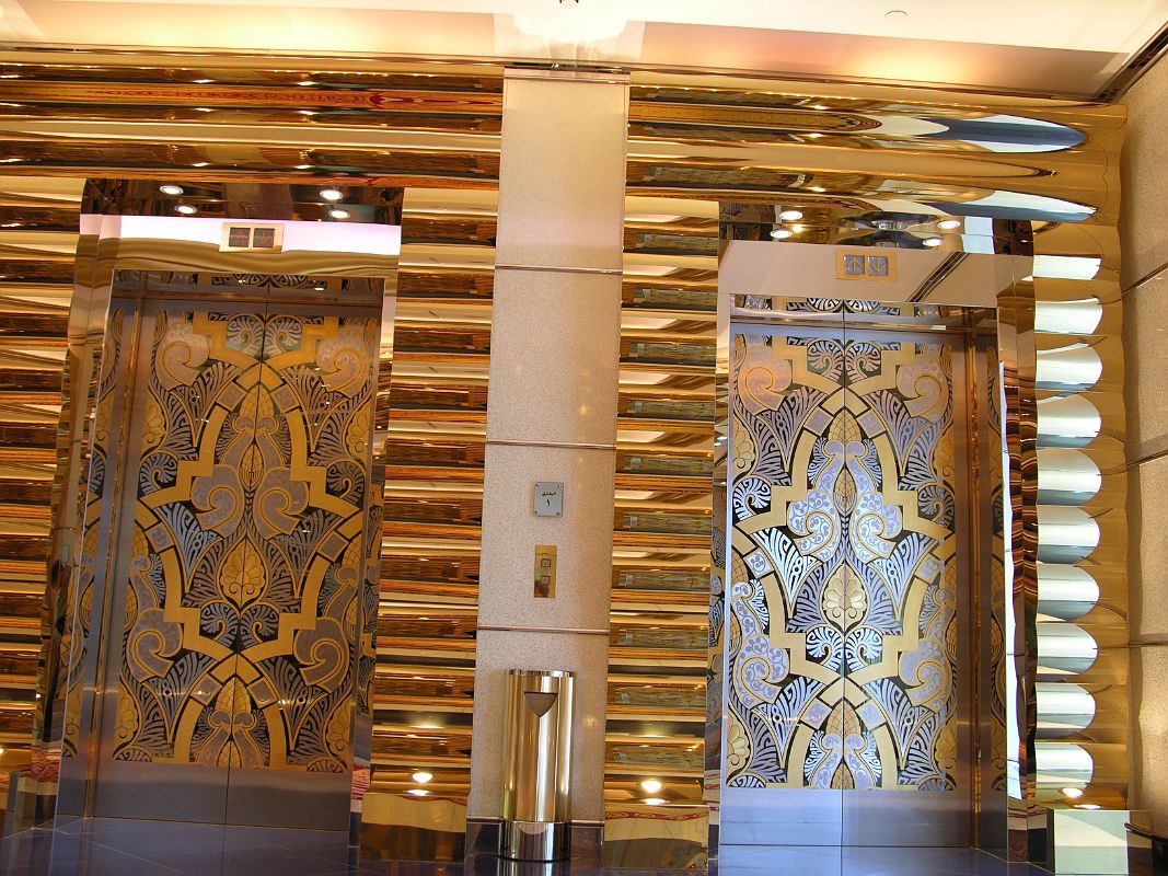 Dubai 07 Burj Al Arab 21 Elevator Doors